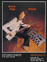 Led Zeppelin Guitarist Jimmy Page and the Roland GR-700 Analog Guitar Synthesizer