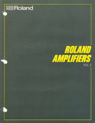 roland 1986 amplifier catalog page