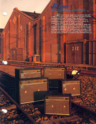 roland 1986 amplifier catalog page