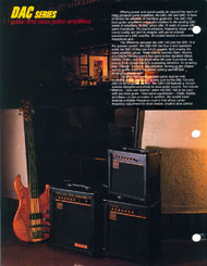 roland 1986 amplifier catalog page