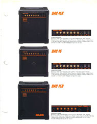 roland 1986 amplifier catalog page