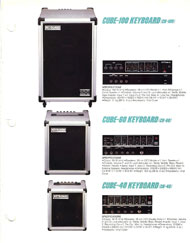 roland 1986 amplifier catalog page