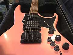 Hamer A7 Phantom Guitar - Pink Finish