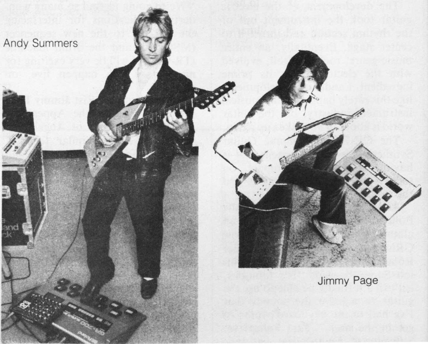 Andy Summers, Jimmy Page, Roland GR-700