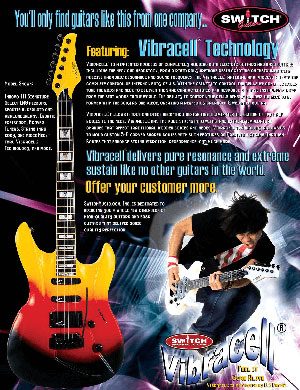 Switch Vibracell Guitar Advertising - 2004